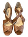 LK Bennett Shoe Size 38 Brown Leather open toe Ankle Strap Stiletto Shoes Brown / 38