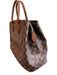 Louis Viuton Brown Leather Zip Close Gold detail Top Handle Checkered Bag Brown / L