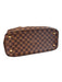 Louis Viuton Brown Leather Zip Close Gold detail Top Handle Checkered Bag Brown / L