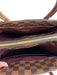 Louis Viuton Brown Leather Zip Close Gold detail Top Handle Checkered Bag Brown / L