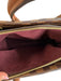 Louis Viuton Brown Leather Zip Close Gold detail Top Handle Checkered Bag Brown / L