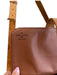 Louis Vuitton Brown Leather Buckle Detail Logo Print Brass Hardware Bag Brown / S