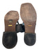 Gucci Shoe Size 38 Black & Gold Manmade Material Thong Strap Slip On Logo Shoes Black & Gold / 38
