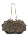 Verano Hill Gold & Rhinestone Gold Tone Metal Roses All Over Rhinestones Bag Gold & Rhinestone / Small
