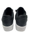 Nike Shoe Size 7 Black & White Leather Round Toe Perforated Lace Up Sneakers Black & White / 7
