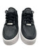 Nike Shoe Size 7 Black & White Leather Round Toe Perforated Lace Up Sneakers Black & White / 7