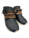 Esse Ut Esse Shoe Size 37 Black, Tan & Whiite Leather Almond Toe Sneakers Black, Tan & Whiite / 37