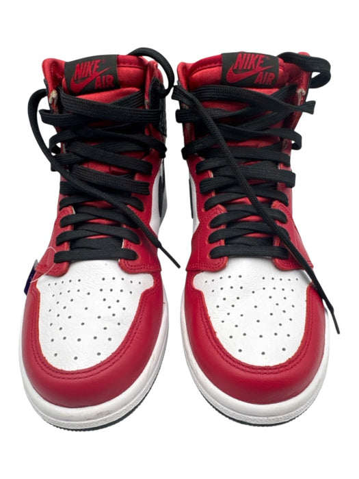 Nike Shoe Size 7.5 Red, White & Black Leather Perforated Color Block Sneakers Red, White & Black / 7.5
