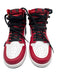 Nike Shoe Size 7.5 Red, White & Black Leather Perforated Color Block Sneakers Red, White & Black / 7.5