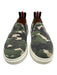 Veronica Beard Shoe Size 37 Green, Tan & Black Canvas Round Toe Camo Sneakers Green, Tan & Black / 37