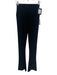 Norma Kamali Size S/32 Black Polyester & Spandex Wide Waist Band High Rise Pants Black / S/32