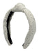Lele Sadoughi White Cotton Eyelet Knot Center Detail Headband White
