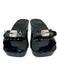 RE/DONE Shoe Size 37 Black Patent Leather Square Toe Silver Buckle Clog Sandals Black / 37