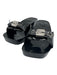 RE/DONE Shoe Size 37 Black Patent Leather Square Toe Silver Buckle Clog Sandals Black / 37