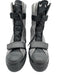 Converse Shoe Size 9 Gray & Black Leather & Wool Velcro Lace Up Calf High Boots Gray & Black / 9