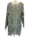 Johnny Was Size M Sage green Cupra Rayon Long Sleeve Eyelet Lace V Neck Top Sage green / M