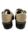 Dr Marten Shoe Size 8 Beige & Black Leather Mary Jane Platform Loafers Beige & Black / 8
