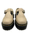 Dr Marten Shoe Size 8 Beige & Black Leather Mary Jane Platform Loafers Beige & Black / 8