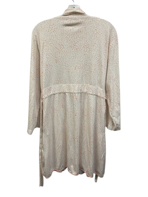 Lake Size L Orange & White Pima Cotton Speckled Sash Robe Orange & White / L