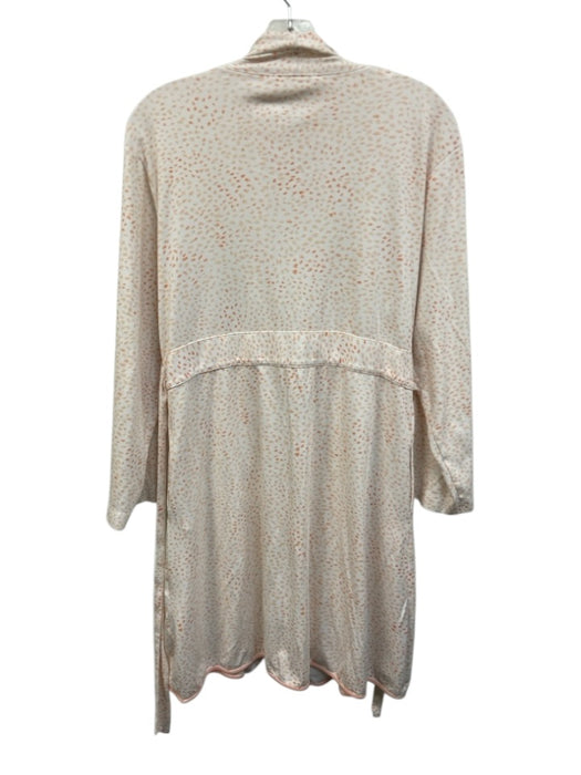 Lake Size L Orange & White Pima Cotton Speckled Sash Robe Orange & White / L
