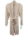 Lake Size L Orange & White Pima Cotton Speckled Sash Robe Orange & White / L