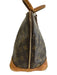 Louis Vuitton Brown Coated Canvas & Leather Monogram Zip Top Two Handle Bag Brown / PM
