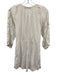 Vix Paula Hermanny Size S White Viscose 3/4 Sleeve Deep V neck Tie Front Top White / S