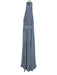 Reformation Size 0 Light Blue Viscose Tie Neck Halter Gathered Waist Dress Light Blue / 0