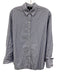 Theory Size P Blue & White Cotton Striped Long Sleeve Button Up Shirt Top Blue & White / P