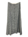 Reformation Size 2 Slate Blue & White Linen Gingham Button Front A Line Skirt Slate Blue & White / 2