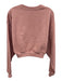 Alo Size S Dusty Pink Cotton Blend Elastic & Drawstring Waist Cropped Pant Set Dusty Pink / S