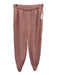 Alo Size S Dusty Pink Cotton Blend Elastic & Drawstring Waist Cropped Pant Set Dusty Pink / S