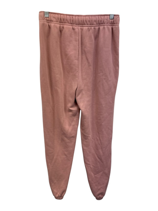 Alo Size S Dusty Pink Cotton Blend Elastic & Drawstring Waist Cropped Pant Set Dusty Pink / S