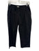 Deiji Studios Size S Black Organic Cotton Elastic Waist Straight Leg Capri Pants Black / S