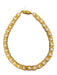 St John Gold & Pearl Gold Plated Snap Closure Pearl Detail Textured Necklace Gold & Pearl