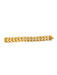 St John Gold & Pearl Gold Plated Snap Closure Pearl Detail Textured Bracelet Gold & Pearl