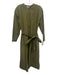 Alex Mill Size S Hunter Green Cotton Long Sleeve Button Front Midi Dress Hunter Green / S