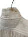 Zimmermann Size 0 Cream Polyester & Linen Long Balloon Sleeve Sheer Dress Cream / 0