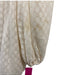 Zimmermann Size 0 Cream Polyester & Linen Long Balloon Sleeve Sheer Dress Cream / 0