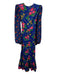 The Vampire's Wife Size 8/M Blue, Pink & Multi Cotton Long Sleeve Floral Dress Blue, Pink & Multi / 8/M