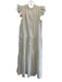Sea New York Size 2 White Cotton Ruffle Cap Sleeve Ruffle Neckline Tiered Dress White / 2
