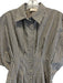 Exquise Size S/P Brown & White Cotton Short Sleeve Checked Rhinestone Dress Brown & White / S/P