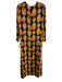 La Double J Size M Green, Orange & multi Viscose & Silk Long Sleeve Maxi Dress Green, Orange & multi / M
