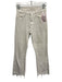 Mother Size 26 White Cotton Denim Zip & Button Straight Jeans White / 26