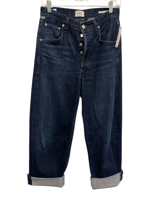 Citizens of Humanity Size 25 Dark Wash Cotton Denim Button Fly High Rise Jeans Dark Wash / 25
