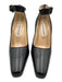 Manolo Blahnik Shoe Size 36.5 Black Leather Pointed Square Toe Pumps Black / 36.5