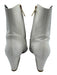 Tibi Shoe Size 38 White Leather Pointed Toe Patent leather Western Boots White / 38