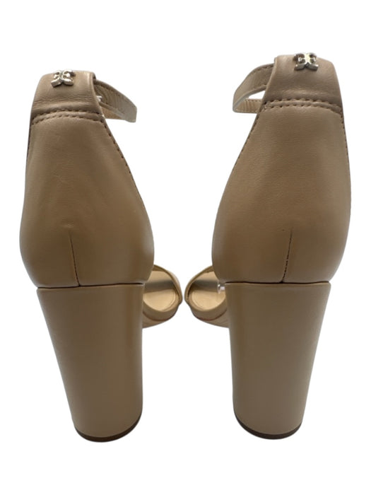 Sam Edelman Shoe Size 6.5 Brown Leather open toe Ankle Buckle Block Heel Sandals Brown / 6.5