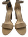 Sam Edelman Shoe Size 6.5 Brown Leather open toe Ankle Buckle Block Heel Sandals Brown / 6.5