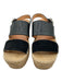 Rag & Bone Shoe Size 7 Black & Tan Leather & Suede Platform Open Toe Sandals Black & Tan / 7